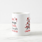 希望の勇気の信頼の強さ3のパーキンソン病 コーヒーマグカップ (中央)