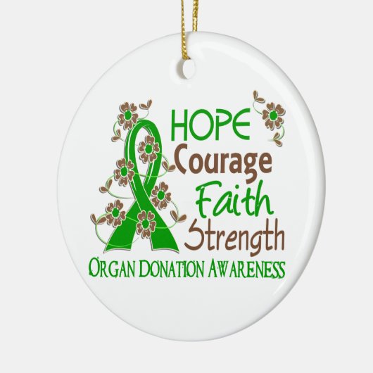希望の勇気の信頼の強さ3の臓器提供 セラミックオーナメント (左)
