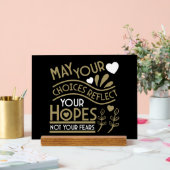 希望の動機を反映する アクリルサイン (ウェディング)