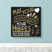 希望の動機を反映する キャンバスプリント (インサイチュ (ウッドフロア))