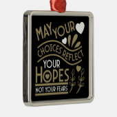 希望の動機を反映する メタルオーナメント (右)