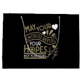 希望の動機を反映する ラージペーパーバッグ (裏面)