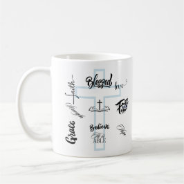 「希望の十字架:忠実な約束のマグカップ」 コーヒーマグカップ