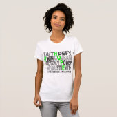 希望の単語のコラージュのライム病 Tシャツ (正面フル)