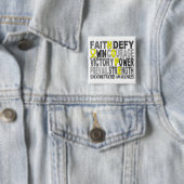 希望の単語のコラージュの子宮内膜症 缶バッジ (インサイチュ)