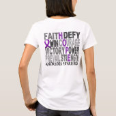 希望の単語のコラージュの無食欲症 Tシャツ (裏面)