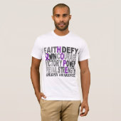 希望の単語のコラージュの癲癇 Tシャツ (正面フル)