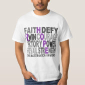 希望の単語のコラージュのChiariの奇形 Tシャツ (正面)