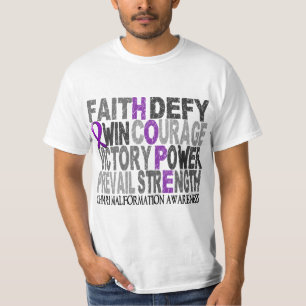 希望の単語のコラージュのChiariの奇形 Tシャツ