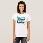 希望の卵巣癌 Tシャツ (正面フル)
