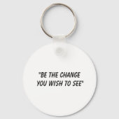 希望の変化になる – 手の中の苗木鍵 キーホルダー (裏面)