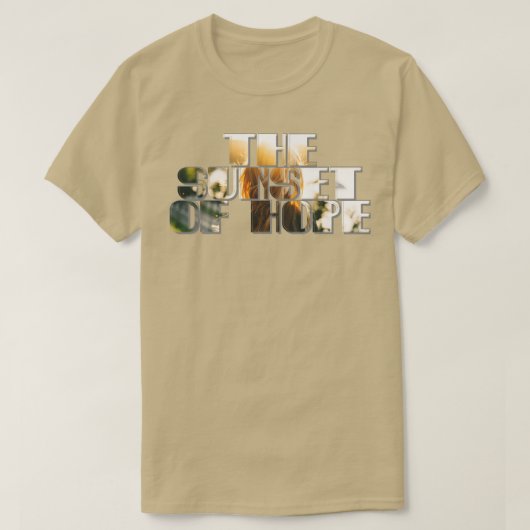 希望の夕日 Tシャツ (デザイン正面)