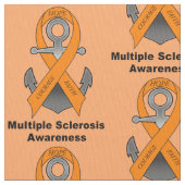 希望の多発性硬化のいかり ファブリック (クローズアップ)