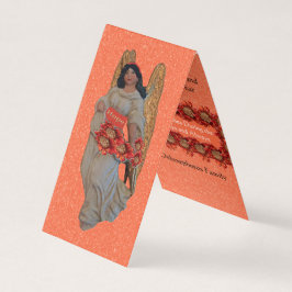 希望の天使の非道なオレンジ雪