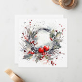 「希望の季節：クリスマス恵みを受け入れる」 ノートカード (正面/裏面インサイチュ)