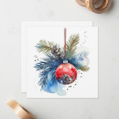 「希望の季節：クリスマス恵み」 ノートカード (正面/裏面インサイチュ)