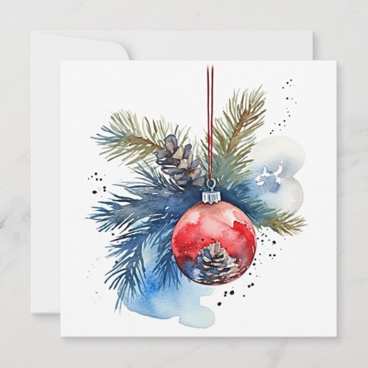 「希望の季節：クリスマス恵み」 ノートカード (正面)