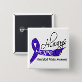 希望の常に慢性関節リウマチ 缶バッジ (正面&裏面)