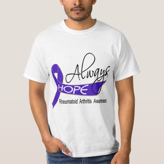 希望の常に慢性関節リウマチ Tシャツ (正面)