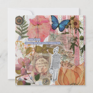 希望の平手グリーティングカードを作る