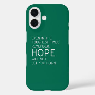 希望の引用 iPhone 16ケース