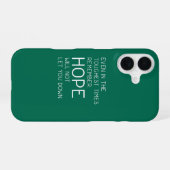 希望の引用 iPhone 16ケース (裏面横)