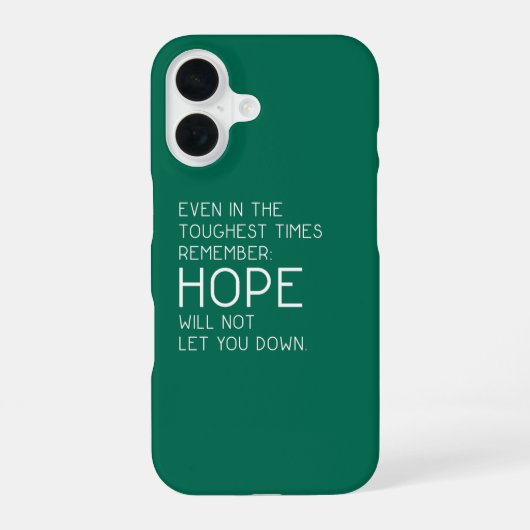 希望の引用 iPhone 16ケース (裏面)