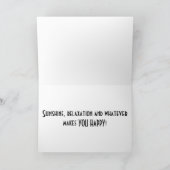 希望の引退はビーチでの一日みたいなもの カード (内部)