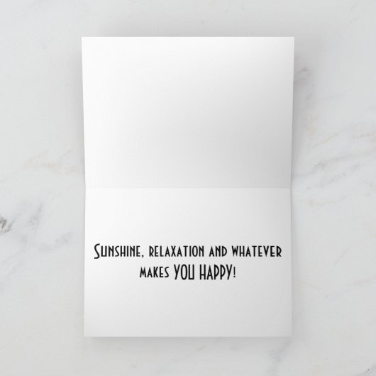 希望の引退はビーチでの一日みたいなもの カード (内部)