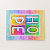 希望の感動的なパズル ジグソーパズル (横)