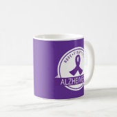 希望の戦いの治療のAlzheimersの病気サポートマグ コーヒーマグカップ (正面右)