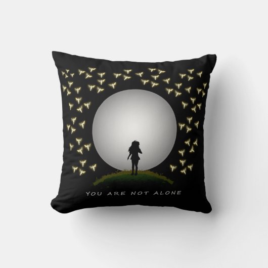 希望の枕の天使のメッセージは君だけじゃない クッション (正面)