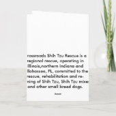 希望の物語の休日カードのための希望 シーズンカード (裏面)