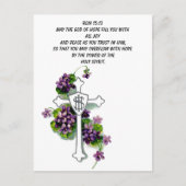 希望の神があなたに十字のはがきを記入してくださいますように ポストカード (正面)