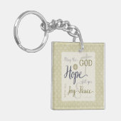 希望の神様が喜びと平和を満たす キーホルダー (正面左)