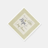 希望の神様が喜びと平和を満たす スタンダードカクテルナプキン (角)