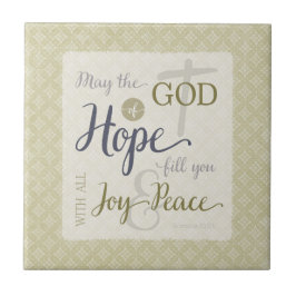 希望の神様が喜びと平和を満たす タイル