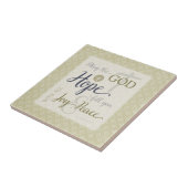 希望の神様が喜びと平和を満たす タイル (側面)