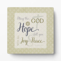 希望の神様が喜びと平和を満たす