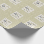 希望の神様が喜びと平和を満たす ラッピングペーパー (角)