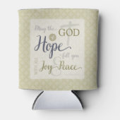 希望の神様が喜びと平和を満たす 缶クーラー (正面)