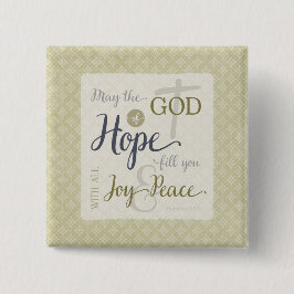 希望の神様が喜びと平和を満たす 缶バッジ