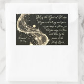 希望の神,ローマ人への手紙第15章13節,クリスマス 長方形シール (バッグ)