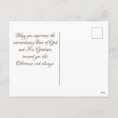 希望の神、ローマ書15:13聖書の詩篇、クリスマス シーズンポストカード (裏面)