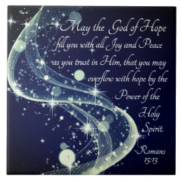 希望の神、ローマ書15:13聖書の詩篇、クリスマス タイル