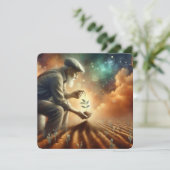 「希望の種」グリーティングカード カード (スタンド正面)