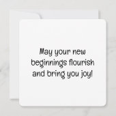 「希望の種」グリーティングカード カード (裏面)