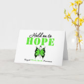 希望の精神衛生の認識度にしがみついて下さい カード (黄色い花)