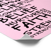 希望の精神(ブラック文字) ポスター (角)