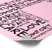 希望の精神(ブラック文字) ポスター (角)